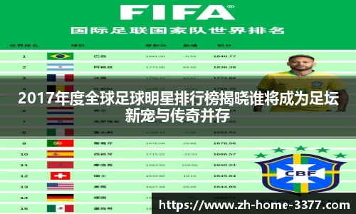 2017年度全球足球明星排行榜揭晓谁将成为足坛新宠与传奇并存